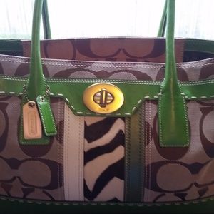 Coach Lime Green Purse